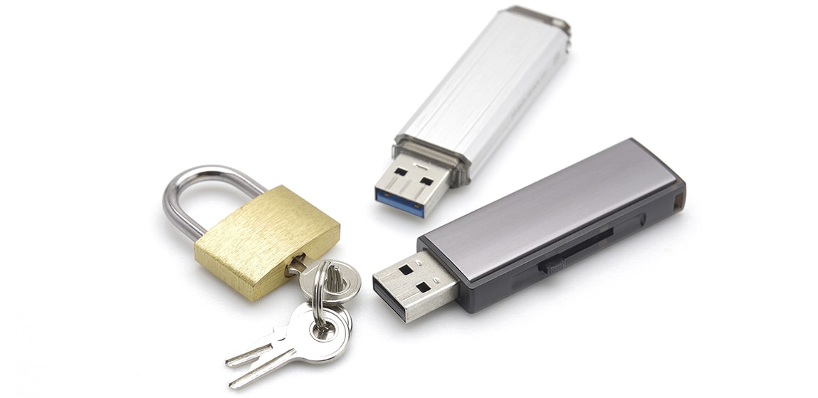 USBメモリ1つでセキュリティ対策ができます。